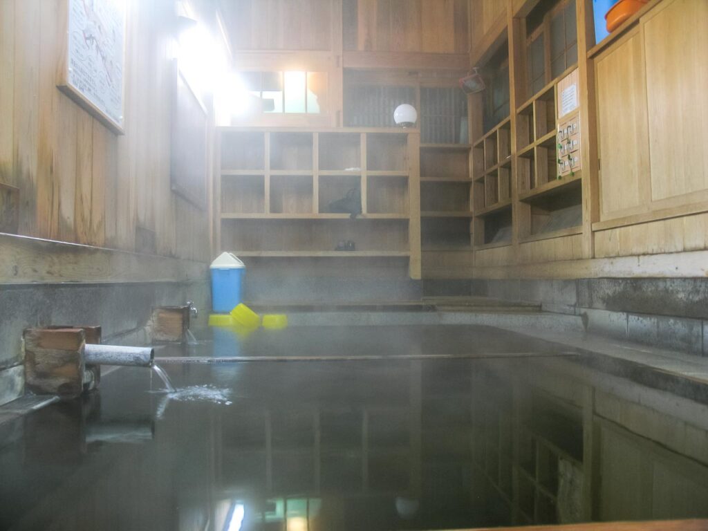 Nozawa Onsen's outer hot spring, Oyu,Nagano,Japan