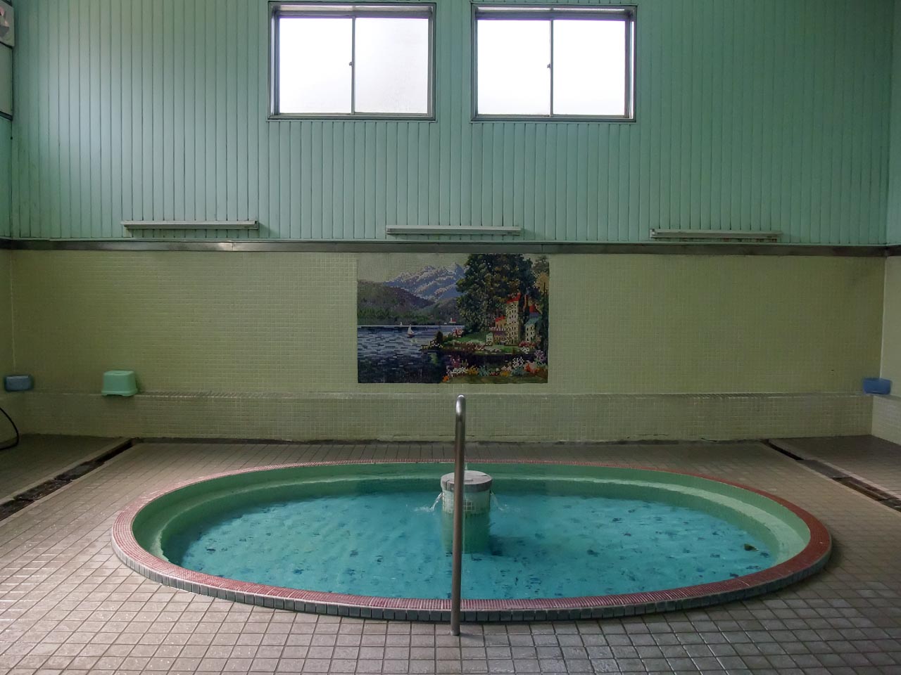 Sugeno public bath in Shimosuwa onsen,Nagano,Japan