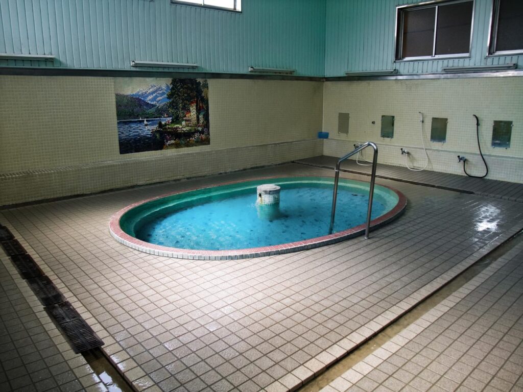 Sugeno public bath in Shimosuwa onsen,Nagano,Japan