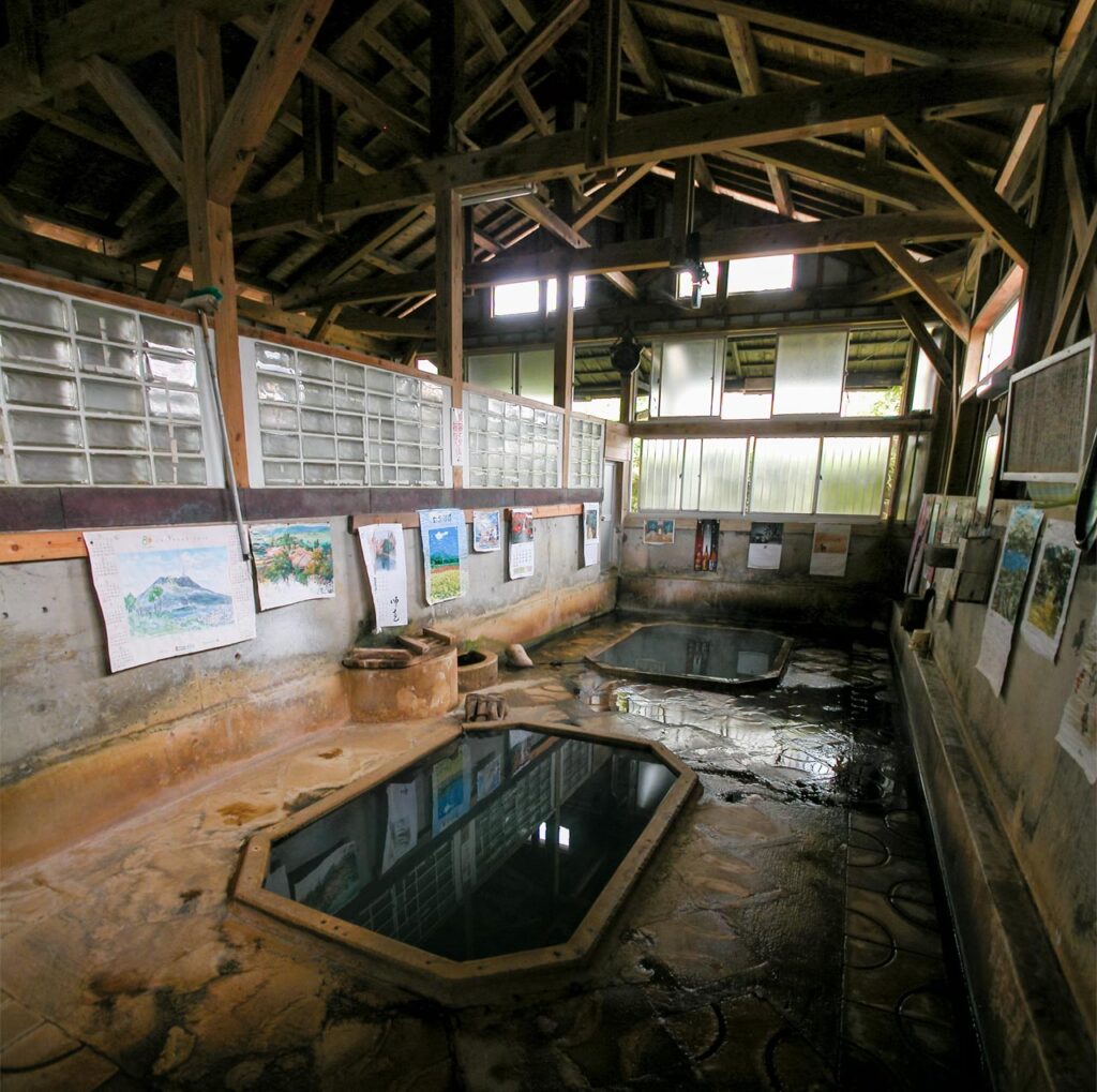 Muranoyu public bath in Ibusuki onsen,Kagoshima,Kyushu,Japan