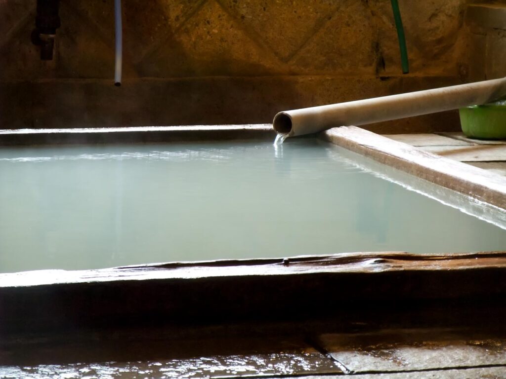 Kakujyusen public bath in Beppu Myoban onsen,Oita,Japan