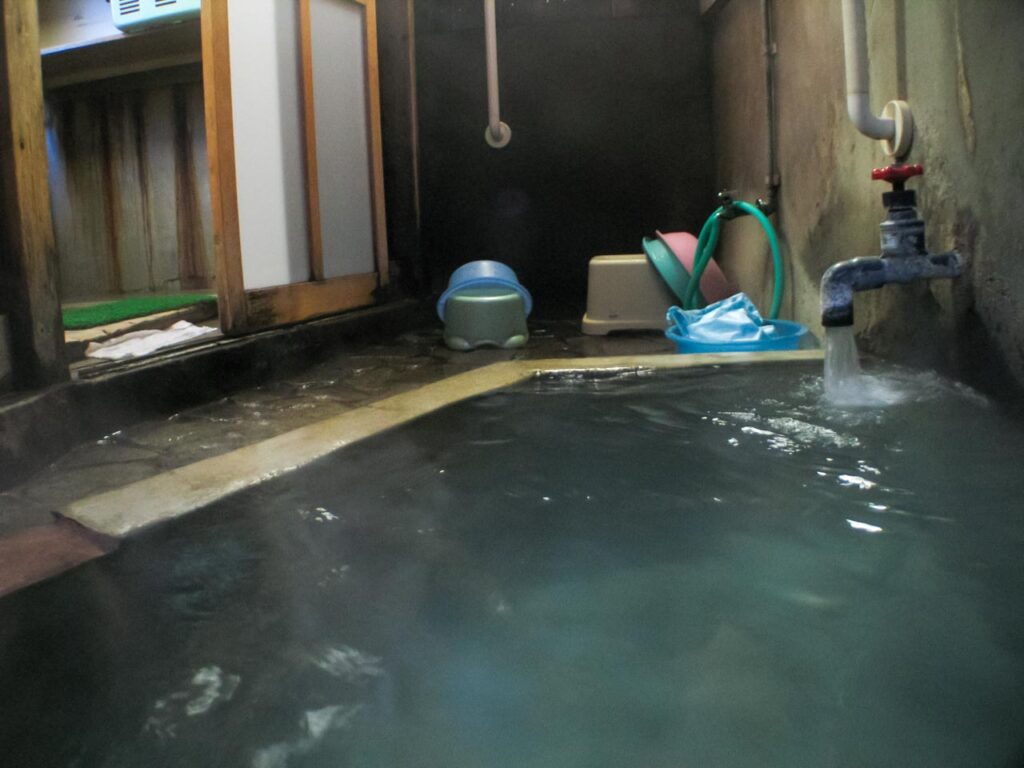 Seki no yu ,one of the outer baths in kusatsu onsen,gunma,japan