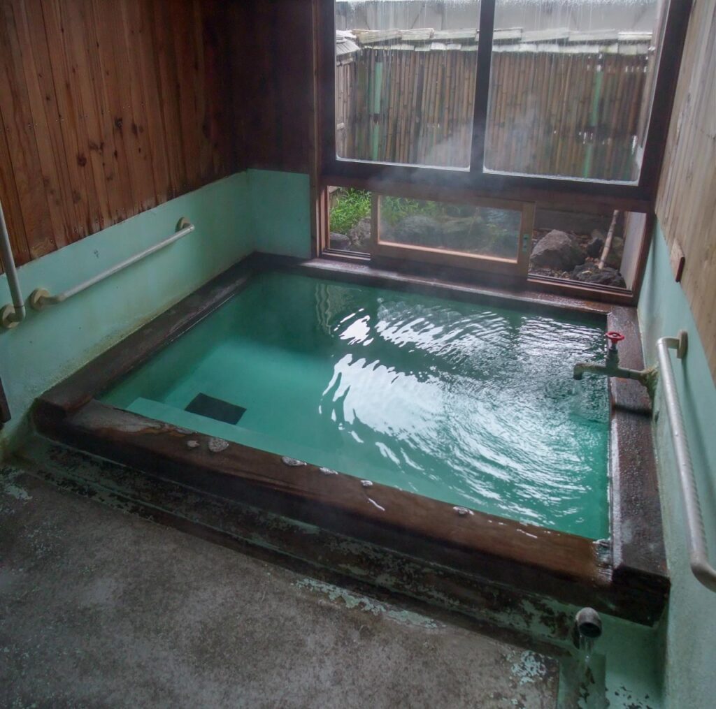 Kobushi no yu ,one of out-baths in Kusatsu onsen,Gunma,Japan