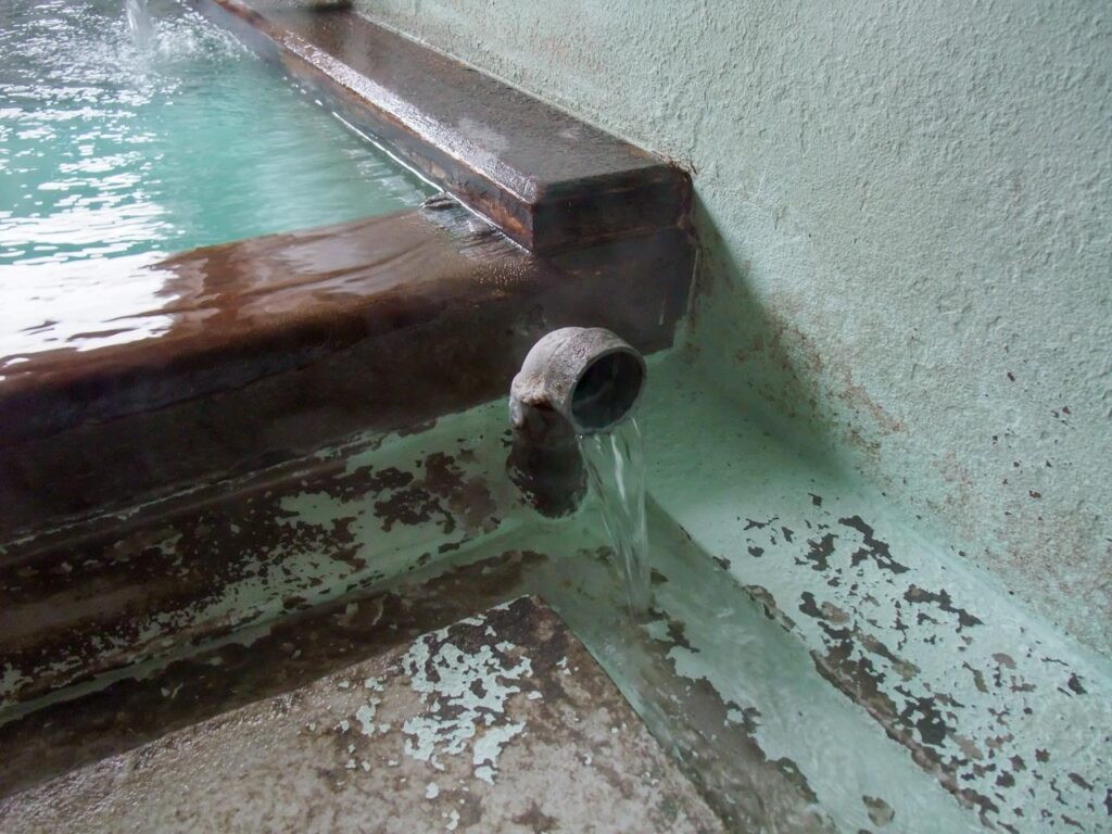 Kobushi no yu ,one of out-baths in Kusatsu onsen,Gunma,Japan