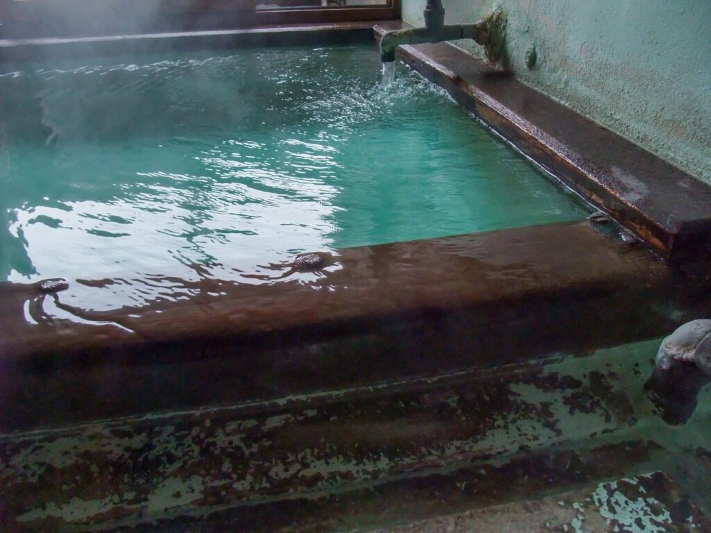 Kobushi no yu ,one of out-baths in Kusatsu onsen,Gunma,Japan