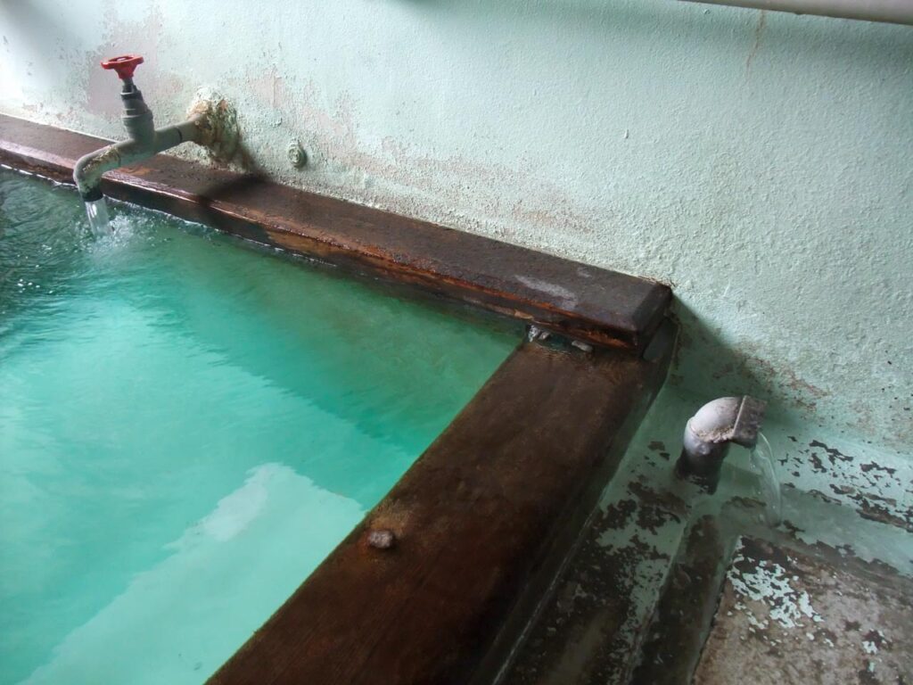 Kobushi no yu ,one of out-baths in Kusatsu onsen,Gunma,Japan