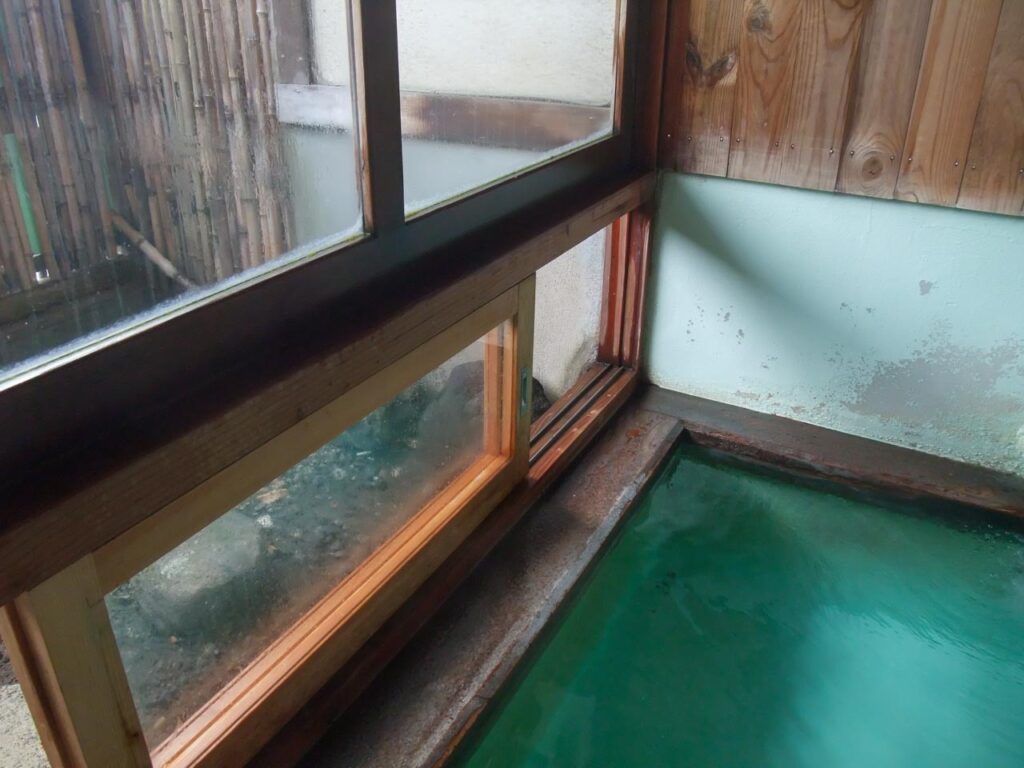 Kobushi no yu ,one of out-baths in Kusatsu onsen,Gunma,Japan