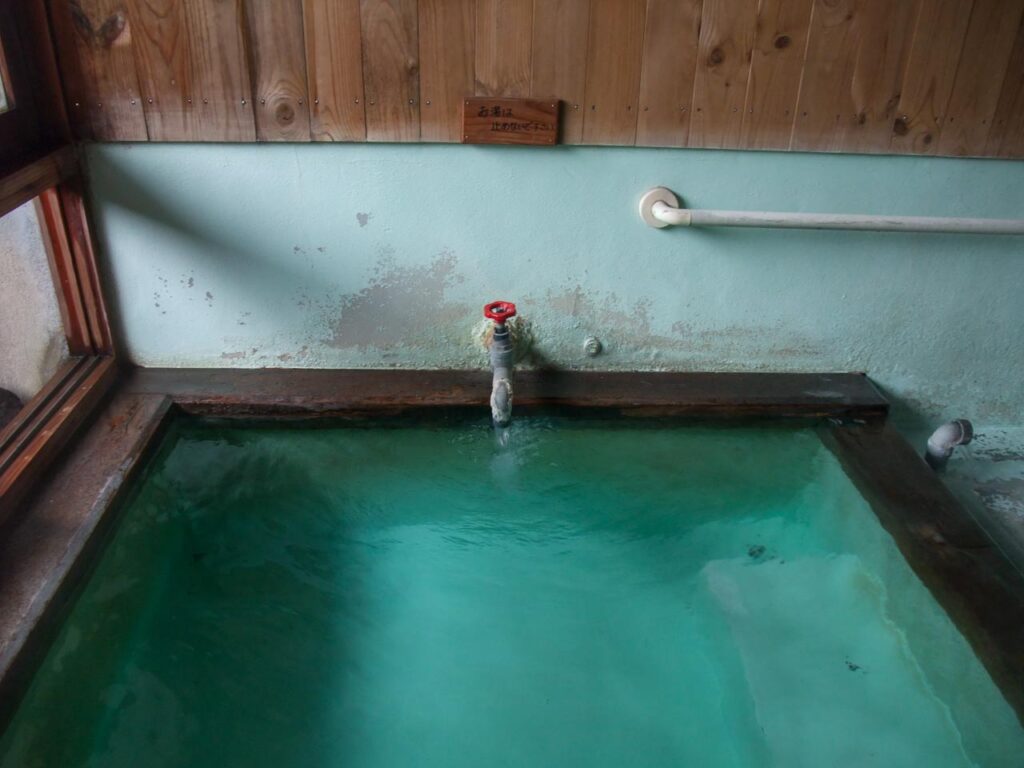 Kobushi no yu ,one of out-baths in Kusatsu onsen,Gunma,Japan