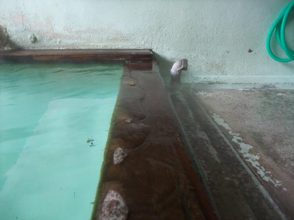 Kobushi no yu ,one of out-baths in Kusatsu onsen,Gunma,Japan