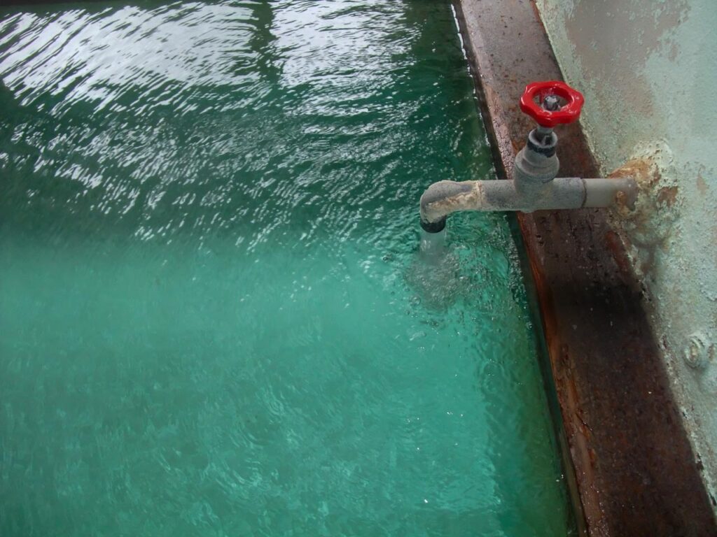 Kobushi no yu ,one of out-baths in Kusatsu onsen,Gunma,Japan