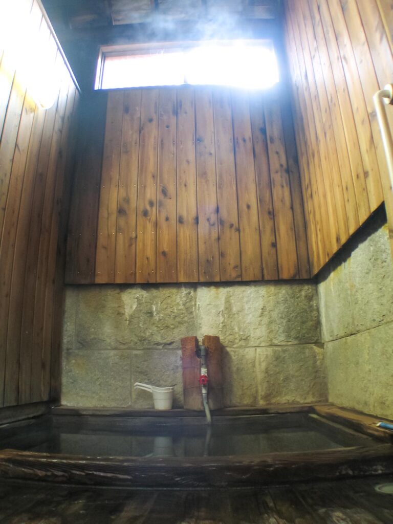 Nagi no yu ,one of the outer baths in kusatsu onsen,gunma,japan