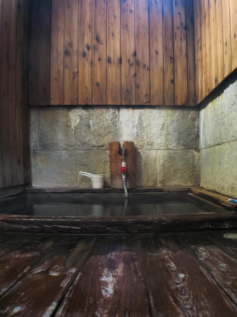Nagi no yu ,one of the outer baths in kusatsu onsen,gunma,japan