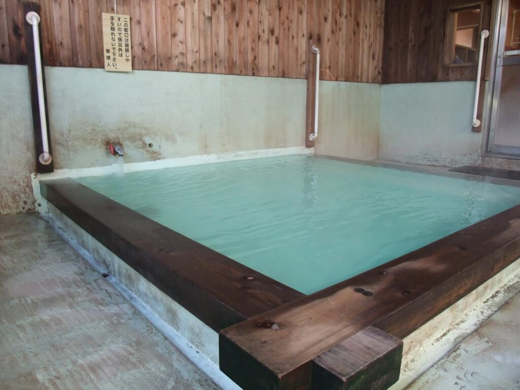 Tatsumi no yu ,one of out-baths in Kusatsu onsen,Gunma,Japan